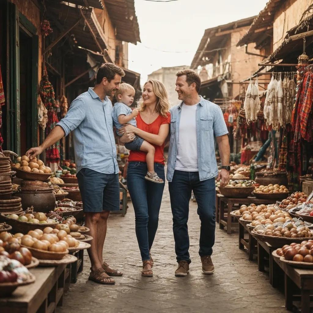 Familia revisando documentos de inversión inmobiliaria, destacando los beneficios de invertir en Punta Cana