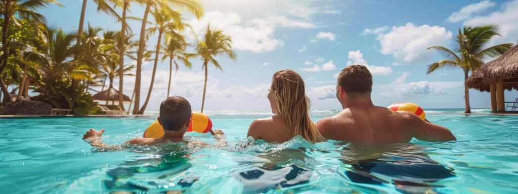 Familia disfrutando de un alquiler vacacional en Punta Cana, destacando la rentabilidad