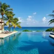 Luxurious beachfront property in Punta Cana with infinity pool and ocean view
